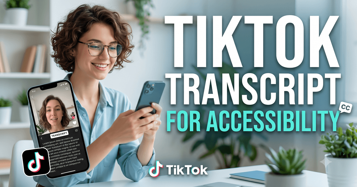 TikTok Transcript for Accessibility