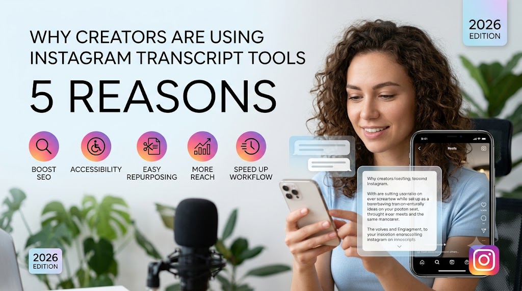 5 Reasons Content Creators Use Instagram Transcript Tools