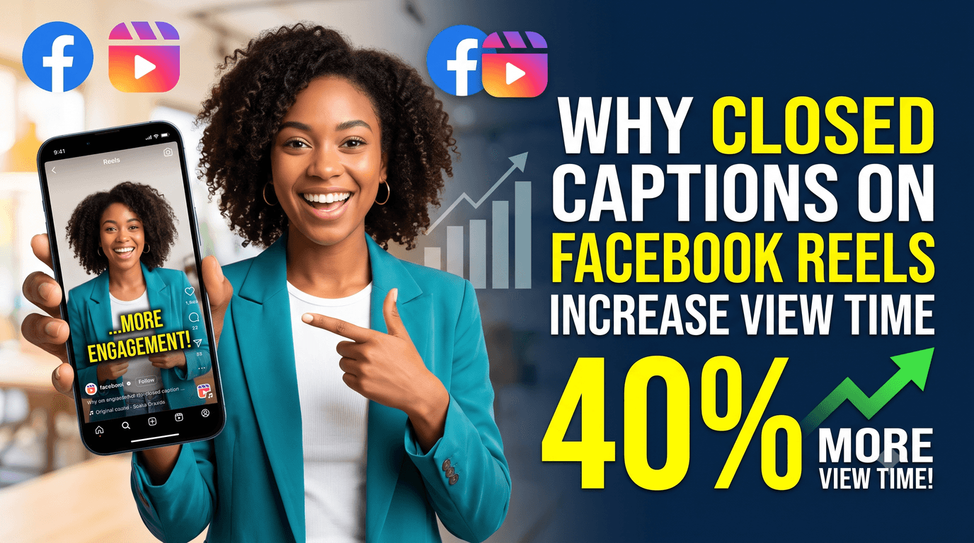 Why Closed Captions on Facebook Reels Increase View Time by 40%