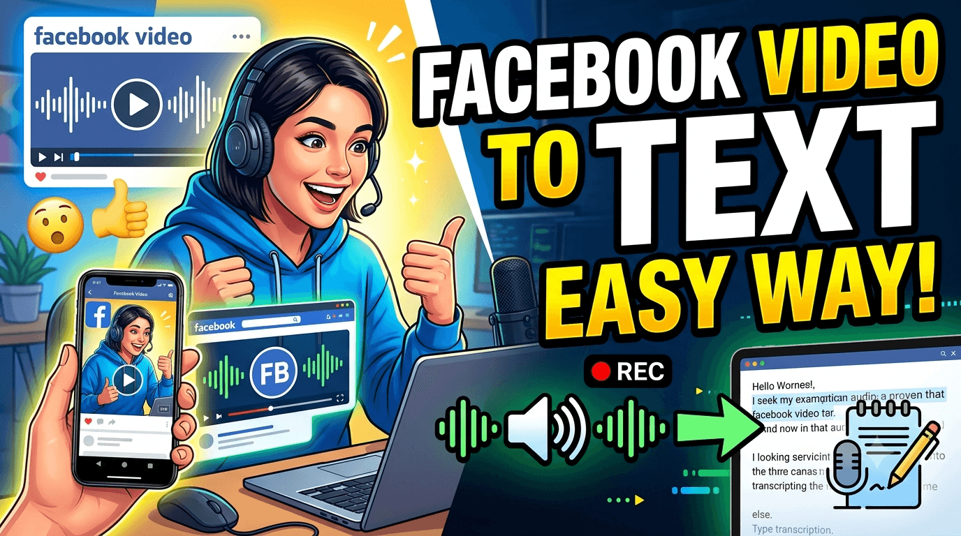 How to Extract Audio from Facebook Videos and Turn It into Text