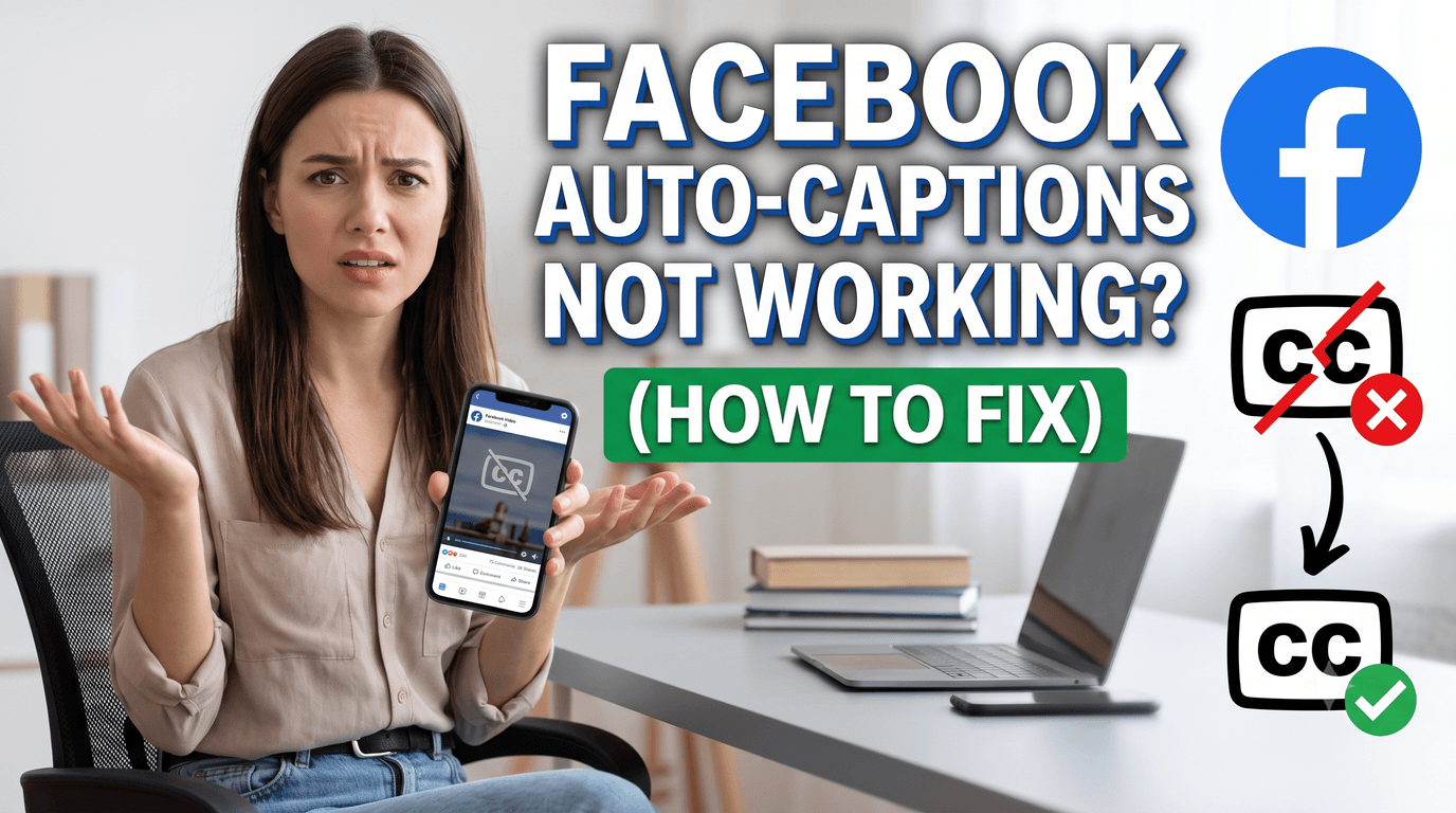 Why is Facebook Auto-Captions Not Working? (How to Fix)