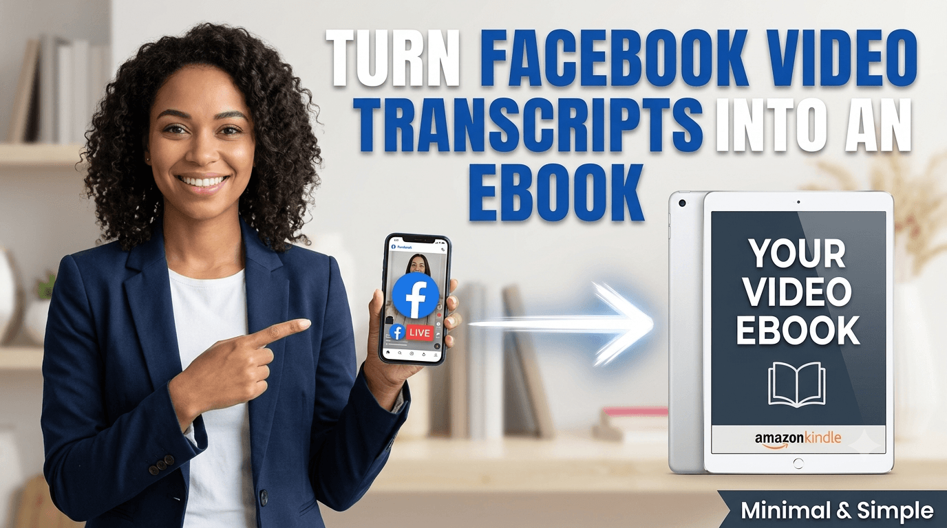 How to Turn Your Facebook Video Transcripts into an Ebook