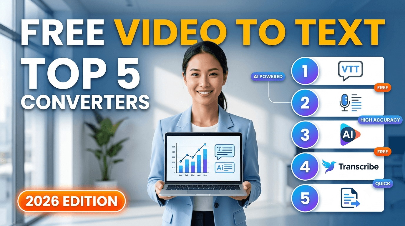 Top 5 Free Video to Text Converters Compared (2026 Edition)