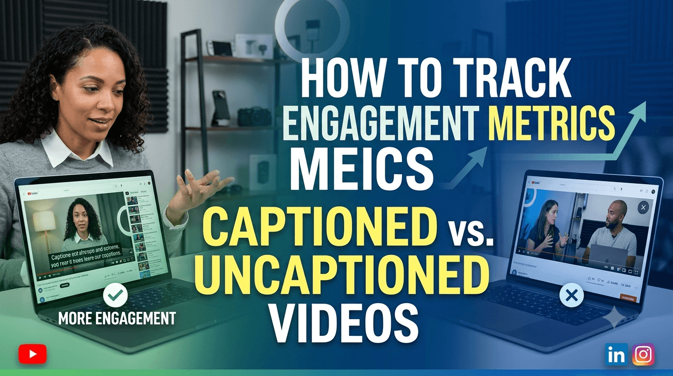How to Track Engagement Metrics for Captioned vs. Uncaptioned Videos