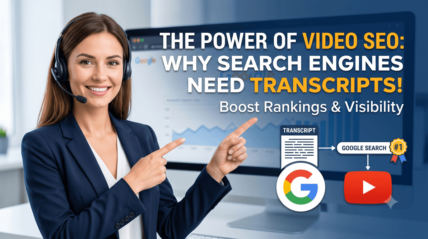 The Power of Video SEO: Why Search Engines Need Text Transcripts